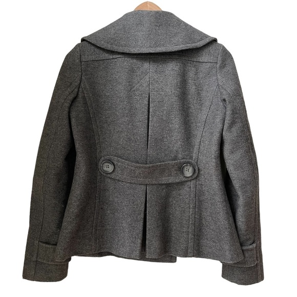 Banana Republic Gray Wool Short Double-breasted/ Peacoat Winter Jacket Size: S - Picture 12 of 13